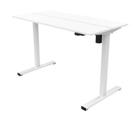 YULUKIA 100042 Elektronischer höhenverstellbarer Schreibtisch mit 120*60CM Tischplatte, Weiß