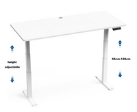 YULUKIA 100073 Dual Motors Electric Height Adjustable Desk with desktop 180cm*80cm, white