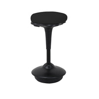 Yulukia 200007 height adjustable seat stool, fitness stool with swinging effect black