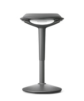 YULUKIA 200066 office stool, height adjustable with swing effect, black