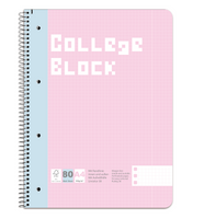 YULUKIA 500015 A4 Notepad, College Block, Linear 38, 90 g/m², 80 Sheet, 5 Colors, 10-Pack