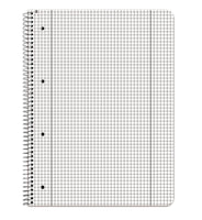 YULUKIA 500013 A4 notepad, college block, linear 38, 90 g/m², 80 sheet, red, 10-pack